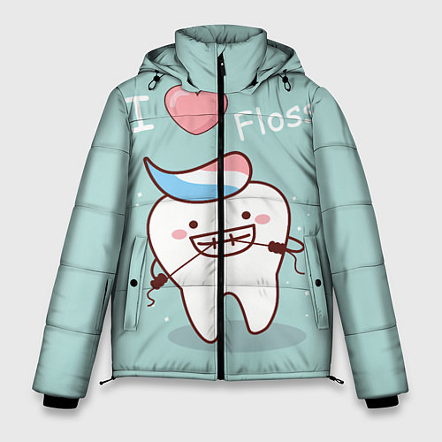 Мужская зимняя куртка Tooth / 3D-Черный – фото 1