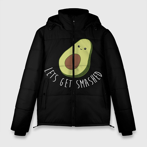 Мужская зимняя куртка Авокадо / 3D-Черный – фото 1
