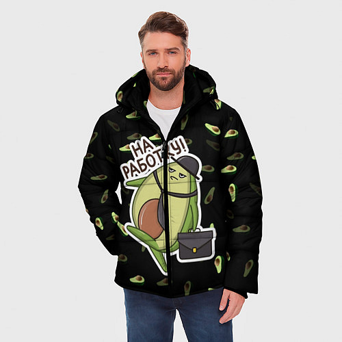 Мужская зимняя куртка Авокадо / 3D-Светло-серый – фото 3