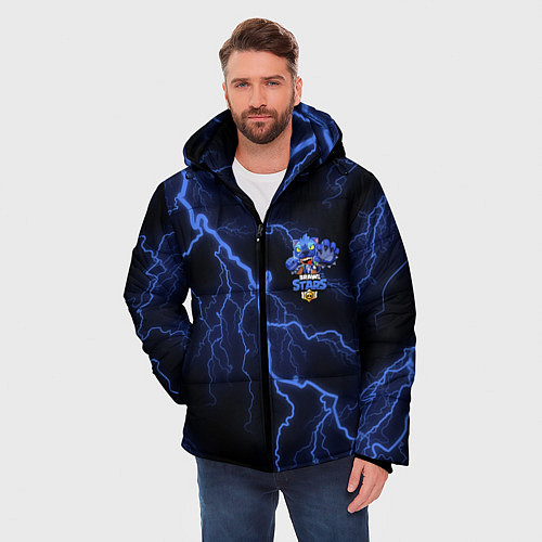 Мужская зимняя куртка Brawl Stars LEON / 3D-Светло-серый – фото 3