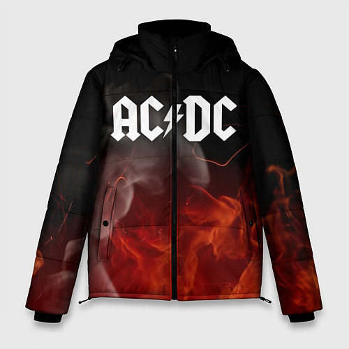Мужская зимняя куртка AC DC / 3D-Красный – фото 1