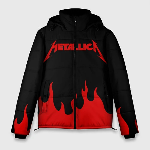 Мужская зимняя куртка METALLICA / 3D-Черный – фото 1