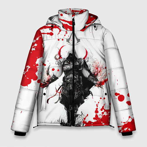 Мужская зимняя куртка Assassins Creed / 3D-Черный – фото 1