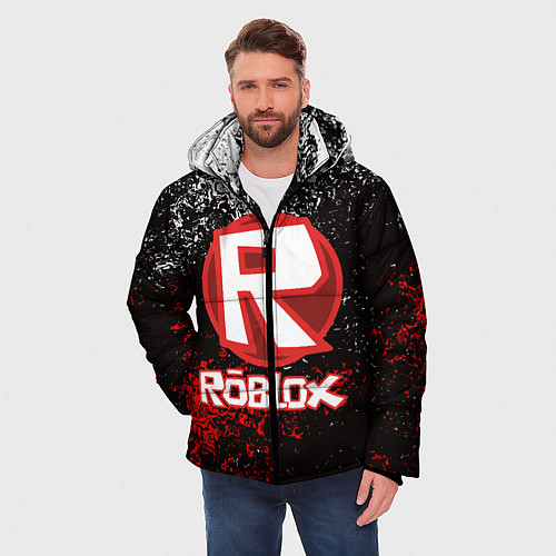 Мужская зимняя куртка ROBLOX / 3D-Светло-серый – фото 3