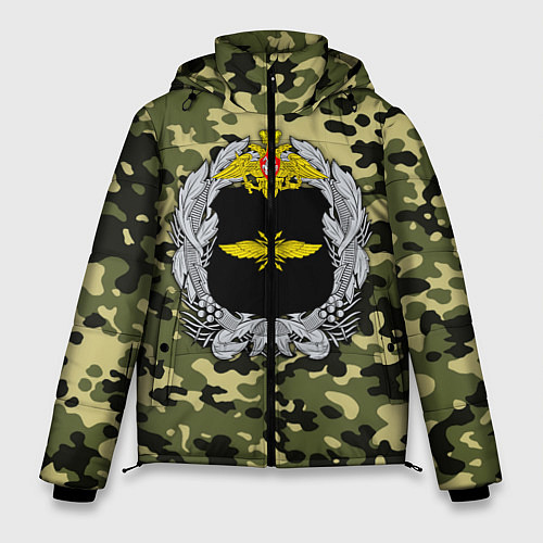 Мужская зимняя куртка Войска связи / 3D-Черный – фото 1