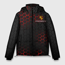 Куртка зимняя мужская PORSCHE, цвет: 3D-красный