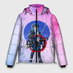 Куртка зимняя мужская Клинок рассекающий демонов, цвет: 3D-черный