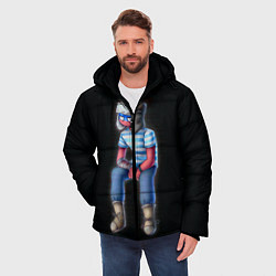Куртка зимняя мужская CountryHumans - Россия, цвет: 3D-черный — фото 2