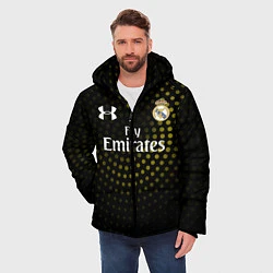 Куртка зимняя мужская Real Madrid, цвет: 3D-светло-серый — фото 2