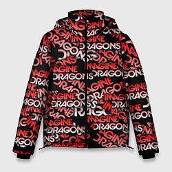 Куртка зимняя мужская Imagine Dragons, цвет: 3D-черный