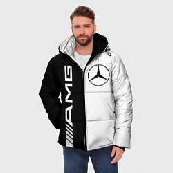 Куртка зимняя мужская MERCEDES AMG, цвет: 3D-черный — фото 2