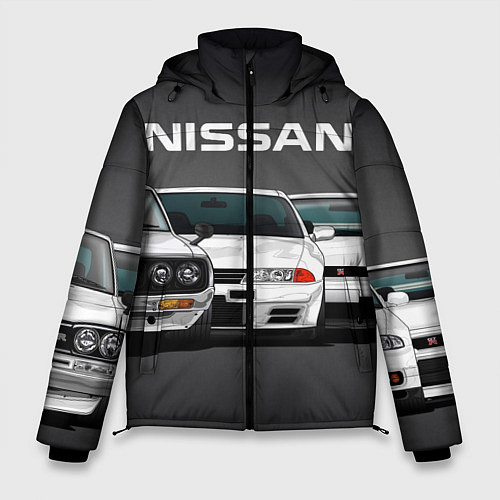 Мужская зимняя куртка NISSAN / 3D-Черный – фото 1