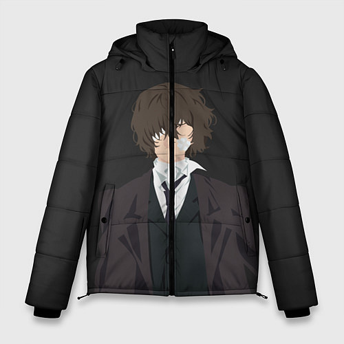 Мужская зимняя куртка Osamu Dazai / 3D-Черный – фото 1