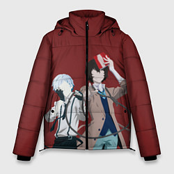 Куртка зимняя мужская Atsushi Nakajima & Osamu Dazai, цвет: 3D-красный