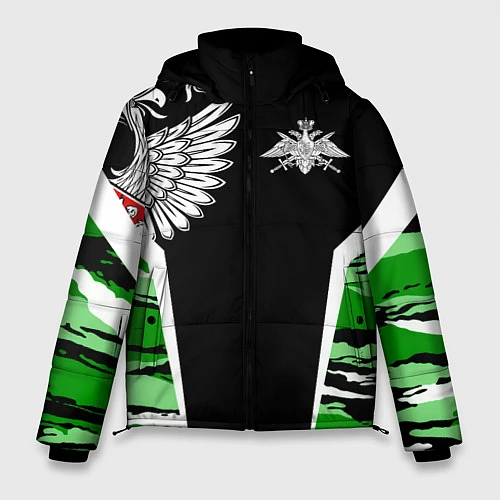 Мужская зимняя куртка Пограничные Войска / 3D-Черный – фото 1