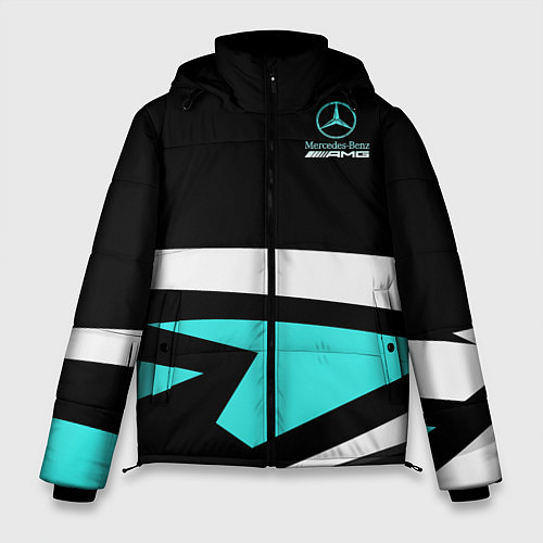 Мужская зимняя куртка Mercedes-AMG / 3D-Черный – фото 1
