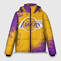 Куртка зимняя мужская LA LAKERS KOBE BRYANT, цвет: 3D-черный