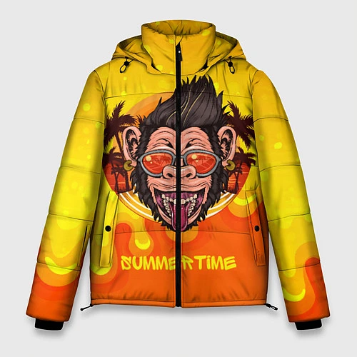 Мужская зимняя куртка Summertime обезьяна / 3D-Черный – фото 1