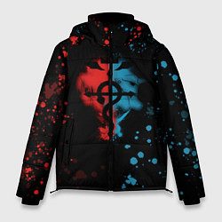 Куртка зимняя мужская Стальной алхимик, цвет: 3D-красный