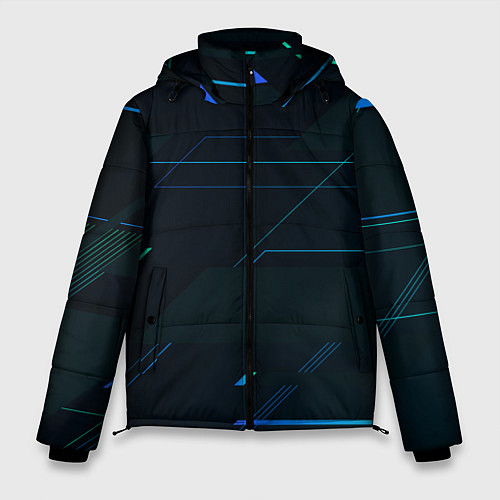 Мужская зимняя куртка Modern Geometry / 3D-Светло-серый – фото 1