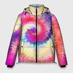 Куртка зимняя мужская Tie Dye vortex, цвет: 3D-светло-серый