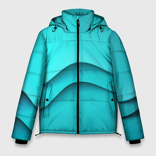 Мужская зимняя куртка Волна / 3D-Черный – фото 1