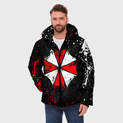 Куртка зимняя мужская RESIDENT EVIL UMBRELLA, цвет: 3D-красный — фото 2
