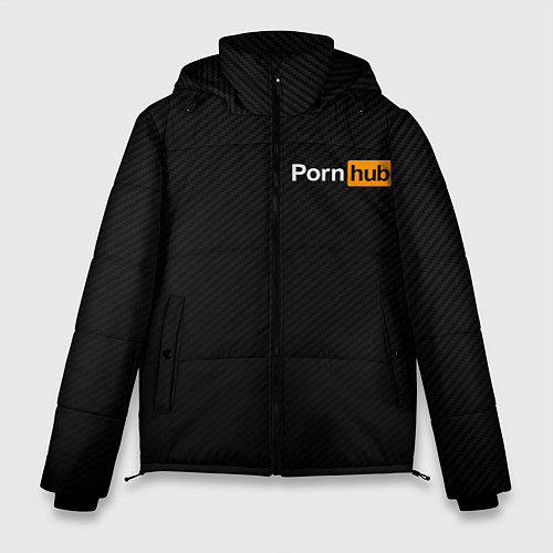 Мужская зимняя куртка PORNHUB / 3D-Черный – фото 1