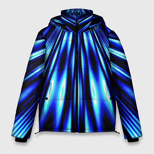 Мужская зимняя куртка Световые Лучи / 3D-Черный – фото 1