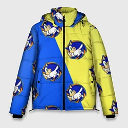 Куртка зимняя мужская Sonic - Соник, цвет: 3D-черный