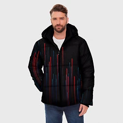 Куртка зимняя мужская Red & Black, цвет: 3D-черный — фото 2