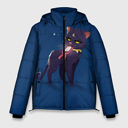Куртка зимняя мужская КИСА С ТЕЛЕФОНОМ, цвет: 3D-светло-серый
