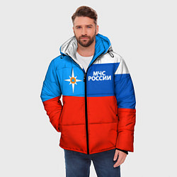 Куртка зимняя мужская Флаг МЧС России, цвет: 3D-красный — фото 2