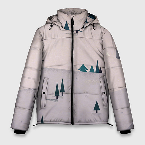 Мужская зимняя куртка Snow 1 / 3D-Черный – фото 1
