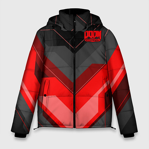 Мужская зимняя куртка DOOM Eternal / 3D-Черный – фото 1
