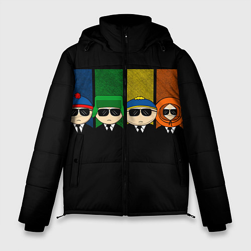 Мужская зимняя куртка South Park / 3D-Черный – фото 1