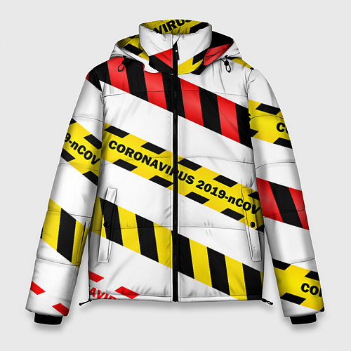 Мужская зимняя куртка 2019-nCoV Коронавирус / 3D-Черный – фото 1