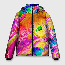 Куртка зимняя мужская TIE DYE, цвет: 3D-черный