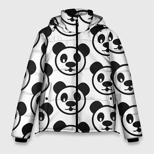Мужская зимняя куртка Panda / 3D-Черный – фото 1