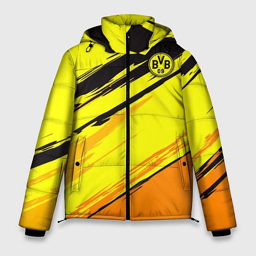 Мужская зимняя куртка FC Borussia / 3D-Черный – фото 1