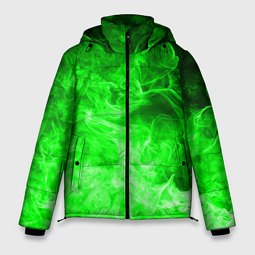 Мужская зимняя куртка ОГОНЬ GREEN NEON / 3D-Красный – фото 1