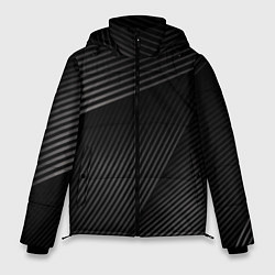 Куртка зимняя мужская МЕТАЛЛИЧЕСКИЕ ПОЛОСЫ, цвет: 3D-черный