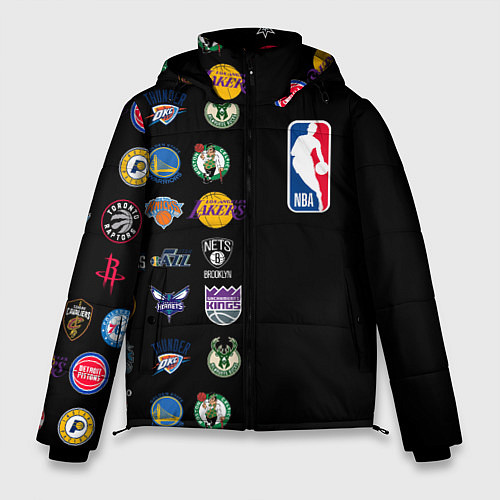 Мужская зимняя куртка NBA Team Logos 2 / 3D-Черный – фото 1