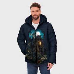 Куртка зимняя мужская Bloodborne, цвет: 3D-черный — фото 2