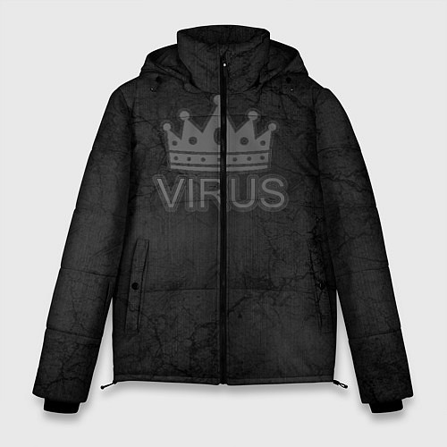 Мужская зимняя куртка КоронаВирус / 3D-Черный – фото 1