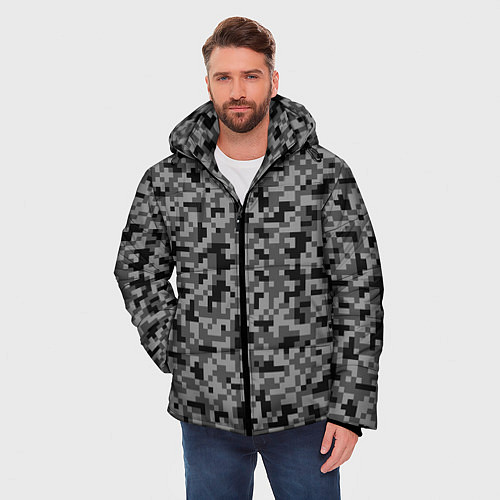 Мужская зимняя куртка КАМУФЛЯЖ GRAY / 3D-Светло-серый – фото 3