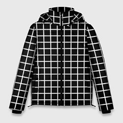 Куртка зимняя мужская Клечатая, цвет: 3D-черный