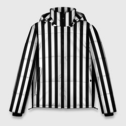 Куртка зимняя мужская Пикси полосы, цвет: 3D-черный