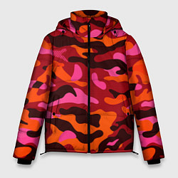 Куртка зимняя мужская CAMOUFLAGE RED, цвет: 3D-черный