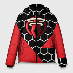 Куртка зимняя мужская БАШНЯ БОГА, цвет: 3D-красный